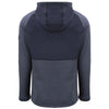 Cutter & Buck Men's Navy Blue Heather Peshastin Fleece Recycled Hybrid Jacket