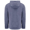 Cutter & Buck Men's Navy Blue Heather Adapt Knit Recycled Heathered Hooded Pullover