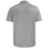 Cutter & Buck Men's Black Pike Eco Diamond Dot Print Recycled Polo