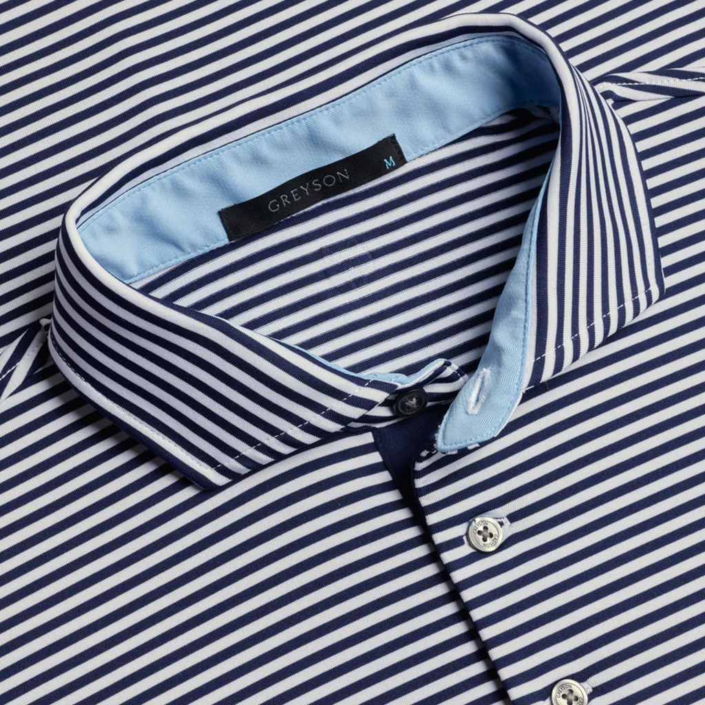 Greyson Men's Arctic/Maltese Blue Quogue Polo