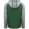 Cutter & Buck Men's Hunter Heather/Polished Heather Mainsail Full Zip Hooded Jacket