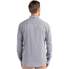 Cutter & Buck Men's Black/White Skyline Epic Confidence Recycled Gingham Long Sleeve Dress Shirt