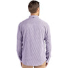 Cutter & Buck Men's College Purple/White Skyline Epic Confidence Recycled Gingham Long Sleeve Dress Shirt