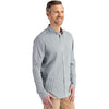 Cutter & Buck Men's Hunter/White Skyline Epic Confidence Recycled Gingham Long Sleeve Dress Shirt