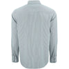 Cutter & Buck Men's Hunter/White Skyline Epic Confidence Recycled Pinstripe Long Sleeve Dress Shirt
