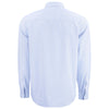 Cutter & Buck Men's Pale Blue/White Skyline Epic Confidence Recycled Pinstripe Long Sleeve Dress Shirt