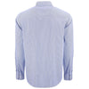 Cutter & Buck Men's Tour Blue/White Skyline Epic Confidence Recycled Pinstripe Long Sleeve Dress Shirt