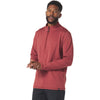 Glyder Men's Brick Red Marble Tahoe Quarter Zip