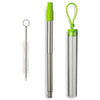 Primeline Green Festival Telescropic Drinking Straw Kit