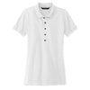 Mercer+Mettle Women's White Stretch Heavyweight Pique Polo