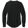 Mercer+Mettle Women's Deep Black Stretch Jersey Long Sleeve Blouson Top