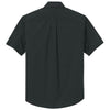 Mercer+Mettle Men's Deep Black Triangle Print Short Sleeve UV Capital Tech Shirt
