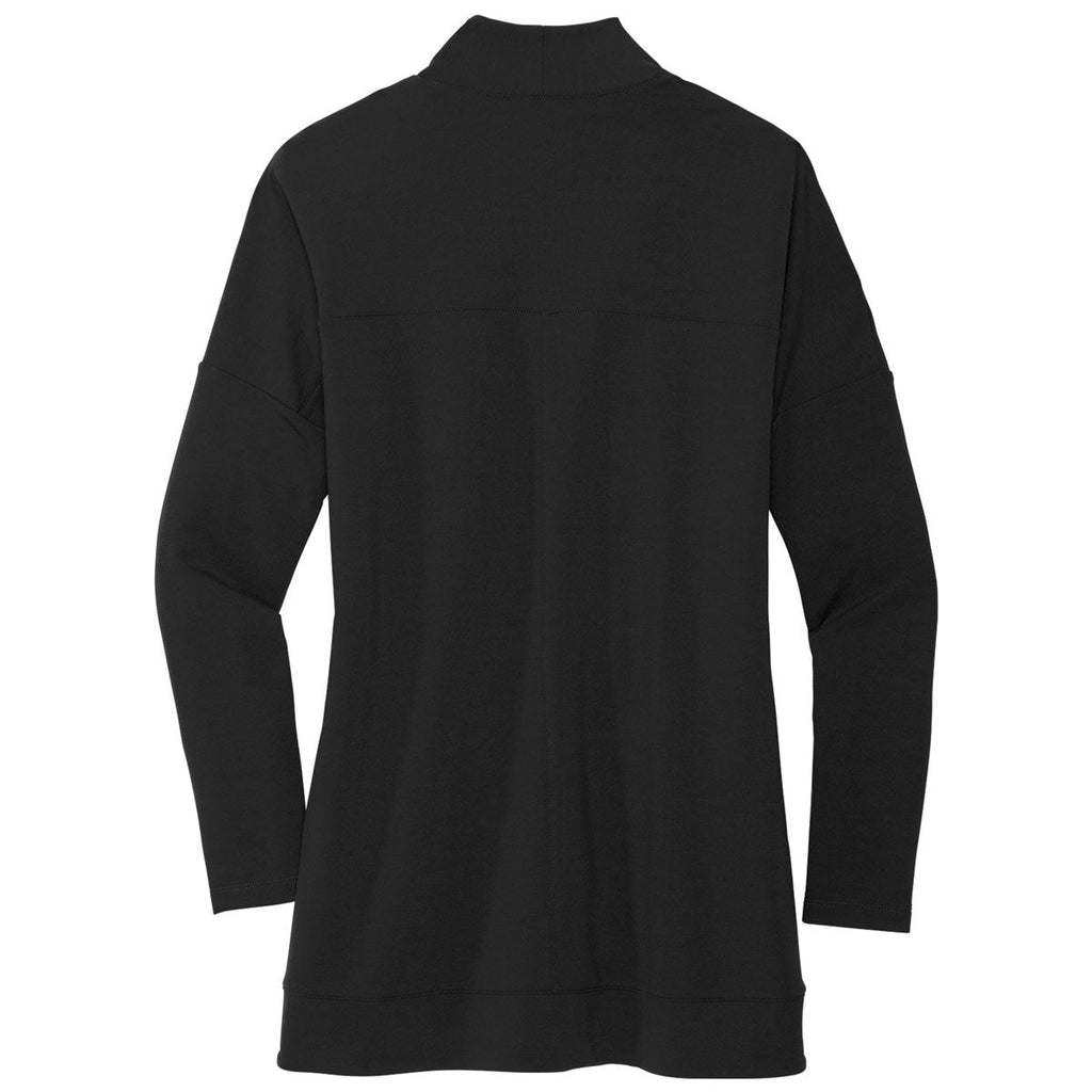 Mercer+Mettle Women's Deep Black Stretch Open-Front Cardigan
