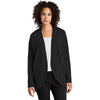 Mercer+Mettle Women's Deep Black Stretch Open-Front Cardigan
