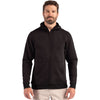 Clique Unisex Black Drive Recycled Full Zip Hooded Sweatshirt