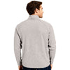 Clique Men's Silver Grey Heather Dash Recycled Quarter Zip Pullover