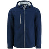 Clique Men's Dark Navy Telemark Eco Stretch Softshell Full Zip Hooded Jacket