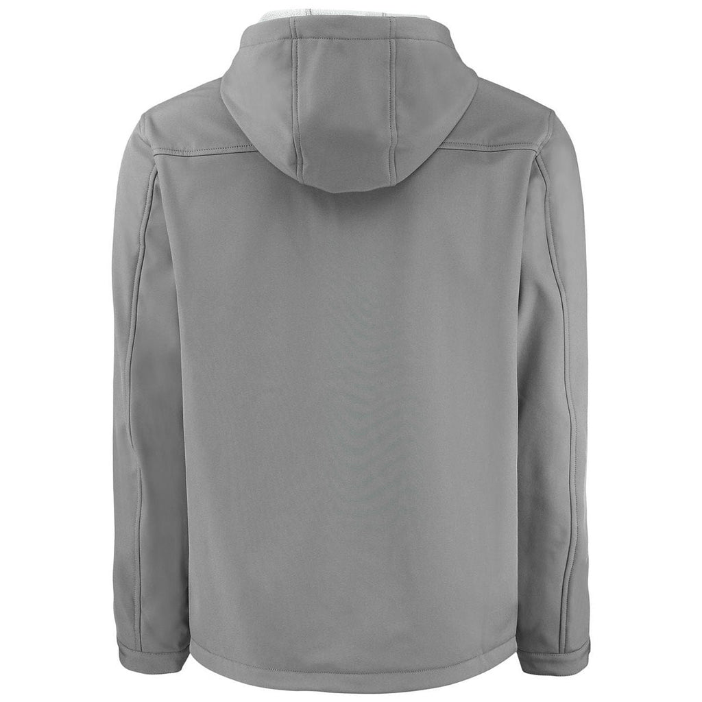 Clique Men's Pure Slate Telemark Eco Stretch Softshell Full Zip Hooded Jacket