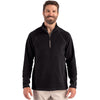 Clique Men's Black Powder Recycled Fleece Quarter Zip Pullover
