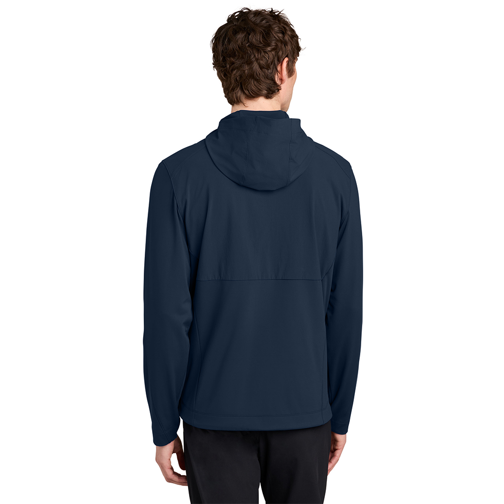 MiiR Men's Indigo Navy Kivu Hybrid Full-Zip Hooded Jacket