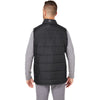 Nautica Men's Black/Black Heather Harbor Puffer Vest