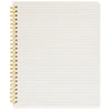 Sugar Paper Grey Ticking Stripe Spiral Notebook