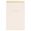 Sugar Paper Rose Linen Stripe Top Spiral Notebook