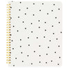Sugar Paper Cream + Black Scatter Dot Spiral Notebook