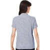 North End Women's Classic Navy Heather Eclipse Jacquard Polo