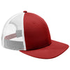 New Era Scarlet/White Snapback Low Profile Trucker Cap