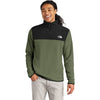 The North Face Men's New Taupe Green/ TNF Black Glacier 1/4-Zip Fleece