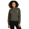 The North Face Women's New Taupe Green Double-Knit 1/2-Zip Fleece
