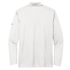 Nike White Dri-FIT Micro Pique 2.0 Long Sleeve Polo