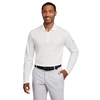 Nike White Dri-FIT Micro Pique 2.0 Long Sleeve Polo