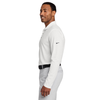 Nike White Dri-FIT Micro Pique 2.0 Long Sleeve Polo