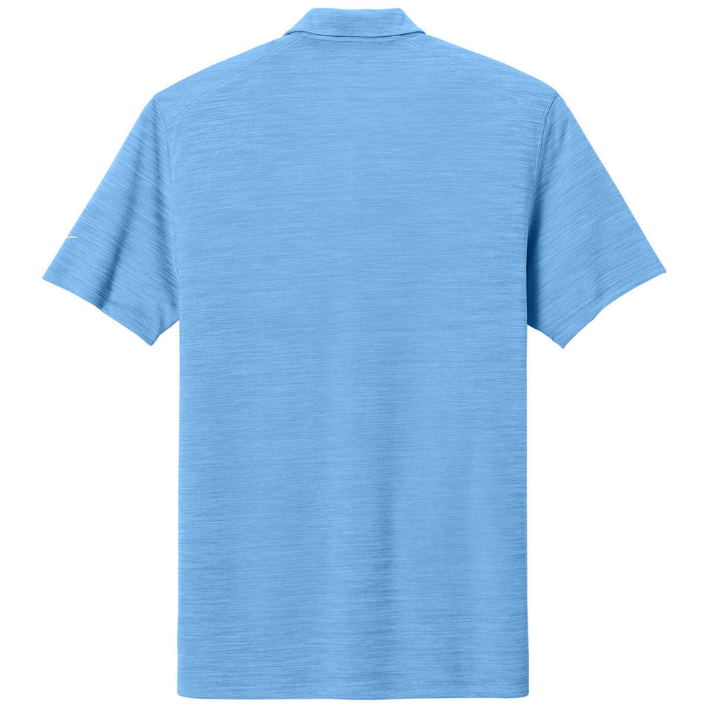 Nike Men's University Blue Dri-FIT Striated Polo