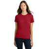 Next Level Women's Red Cotton Relaxed Tee