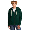 Next Level Unisex Forest Green Beach Fleece Full-Zip Hoodie