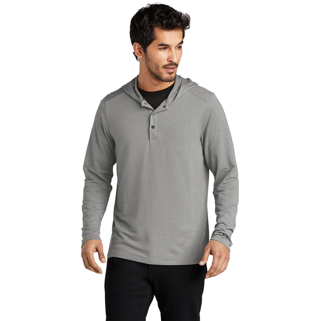 OGIO Men's Petrol Grey Heather Luuma Flex Hooded Henley