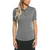 Original Penguin Women's Caviar Grey Oxford Polo