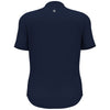 Original Penguin Women's Black Iris Blue Solid Polo