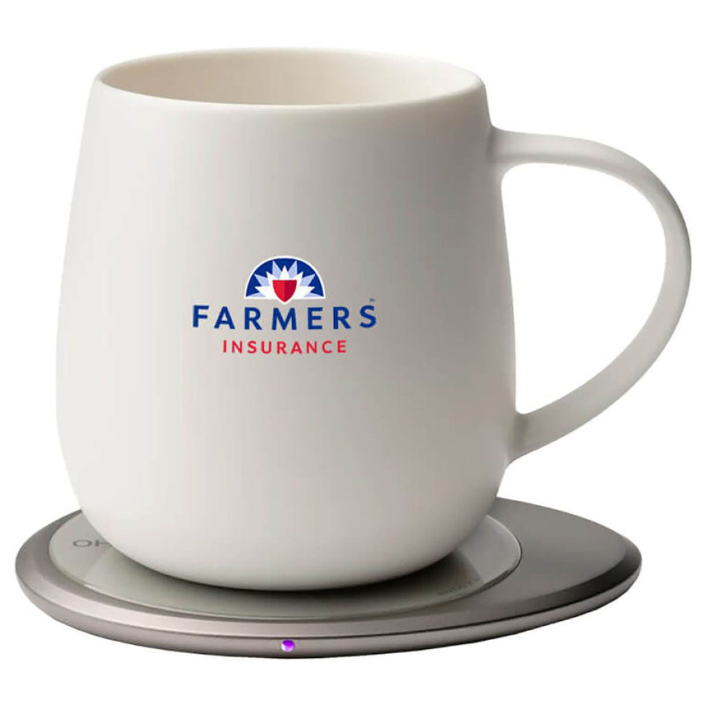 OHOM White Ui 3 Self-Heating Mug Set