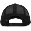 Pacific Headwear Black Low-Pro Trucker Cap