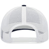 Pacific Headwear Navy/White/Navy Low-Pro Trucker Cap