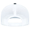 Pacific Headwear Navy/White/NavyContrast Stitch Trucker Pacflex Snapback Cap