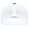 Pacific Headwear Royal/White/RoyalContrast Stitch Trucker Pacflex Snapback Cap