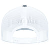 Pacific Headwear Graphite/White/GraphiteContrast Stitch Trucker Pacflex Snapback Cap