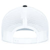 Pacific Headwear Black/White/BlackContrast Stitch Trucker Pacflex Snapback Cap