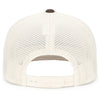 Pacific Headwear Grey Brown/Beige/Grey BrownContrast Stitch Trucker Pacflex Snapback Cap
