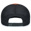 Pacific Headwear Rust/Light Charcoal/RustContrast Stitch Trucker Pacflex Snapback Cap